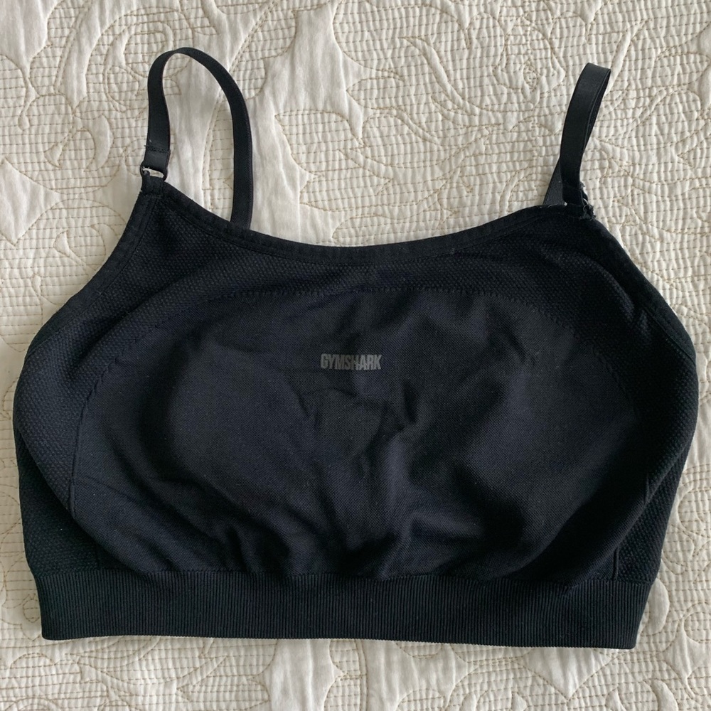 Gymshark Flex Strappy Sports Bra - Black/Charcoal